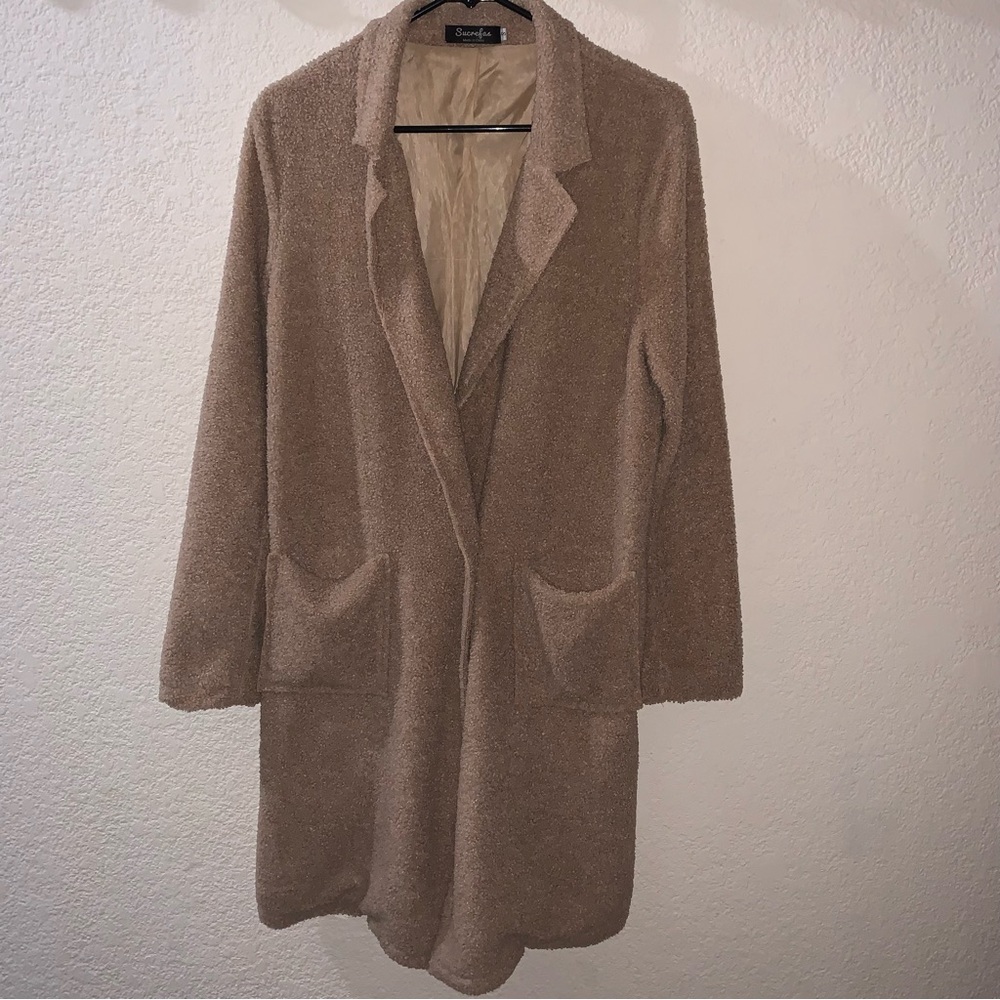 Women's Teddy Jacket - Tan